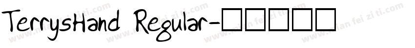 TerrysHand Regular字体转换